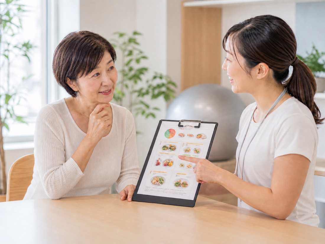 体質や食事の傾向を踏まえて提案している様子